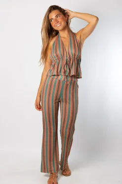 Pantalones Stripes Verde
