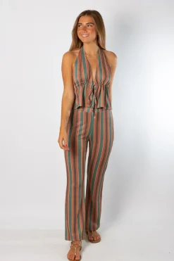 Pantalones Stripes Verde