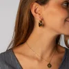 Pendientes Aro Grueso Gota Dorado