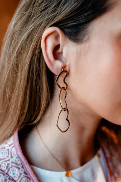 Pendientes Best Love Ever Dorado
