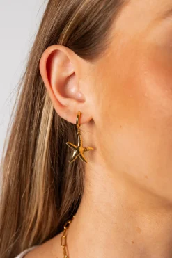 Pendientes Estrella de Mar Dorado
