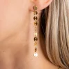 Pendientes largos medallas