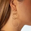 Pendientes Trinity Dorado