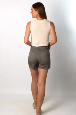 Short Botones Gris
