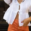Short Botones Melocotón