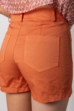 Short Botones Melocotón