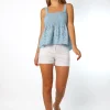 Short Cremallera Bolsillos Blanco
