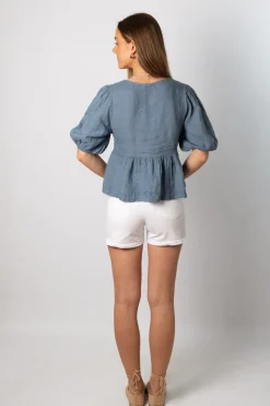 Short Cremallera Stars Blanco