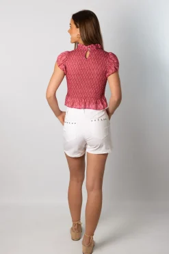 Short Tachuelas Back Blanco