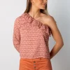 Top Asimétrico Fortune Rosa