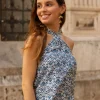 Top Halter Atabey Azul