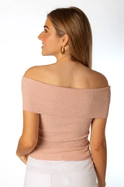 Top Sandy Brillo Rosa