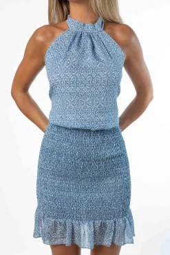 Vestido Creta Azul