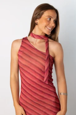 Vestido Joy Lúrex Rosa