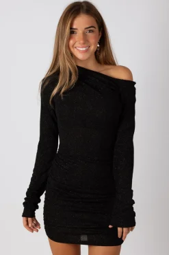 Vestido Trust Escote Bardot Negro